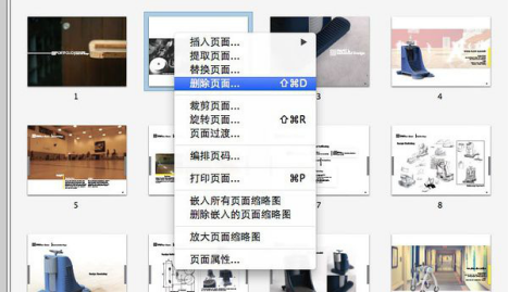 作品集制作技巧-Acrobat软件截图 艺术留学作品集如何巧妙运用PDF文件的页面删减与替换