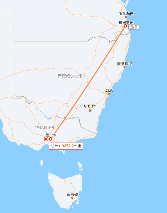 昆士兰大学和墨尔本大学距离有多远?